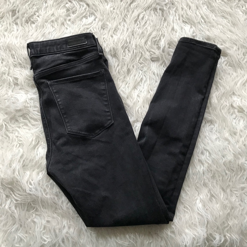 a&f simone high-rise super skinny black wash jeans